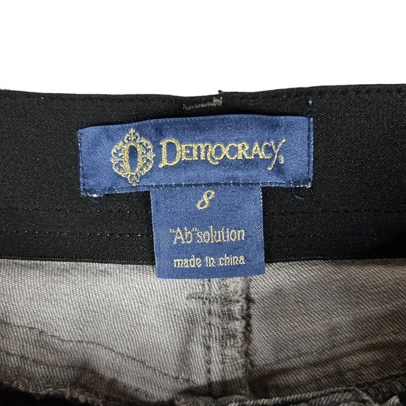 Democracy Womens 8 Ab Solution Side Zip Snake Print Jeggings Gray Skinny Stretch - Picture 3 of 7